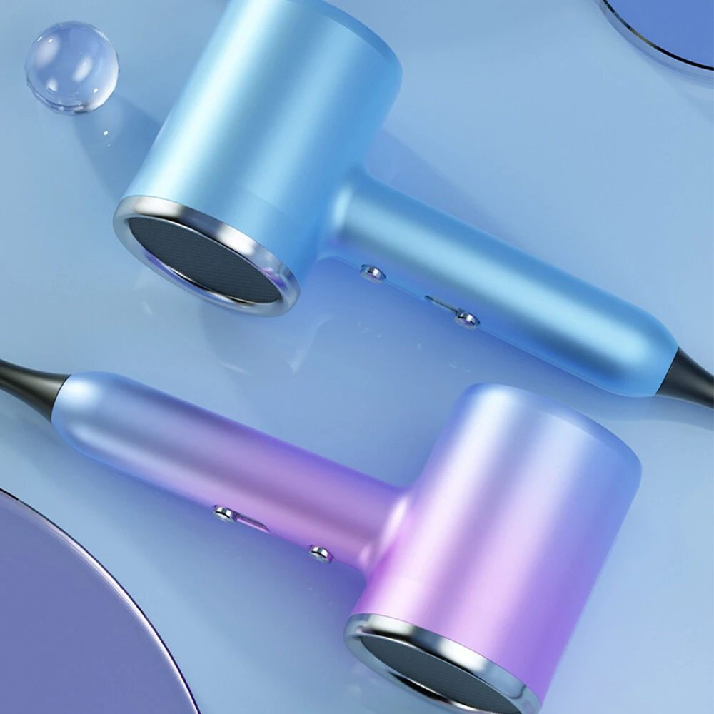 (image for) 1800W Hair Dryer With 3 Heat & Speed Settings Compact Lightweight Design Negative Ion Technology Fast Hair Dry